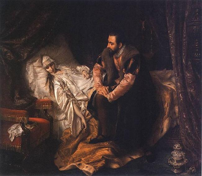 Jozef Simmler The Death of Barbara Radziwill